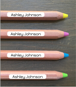 Old School Pencil Labels